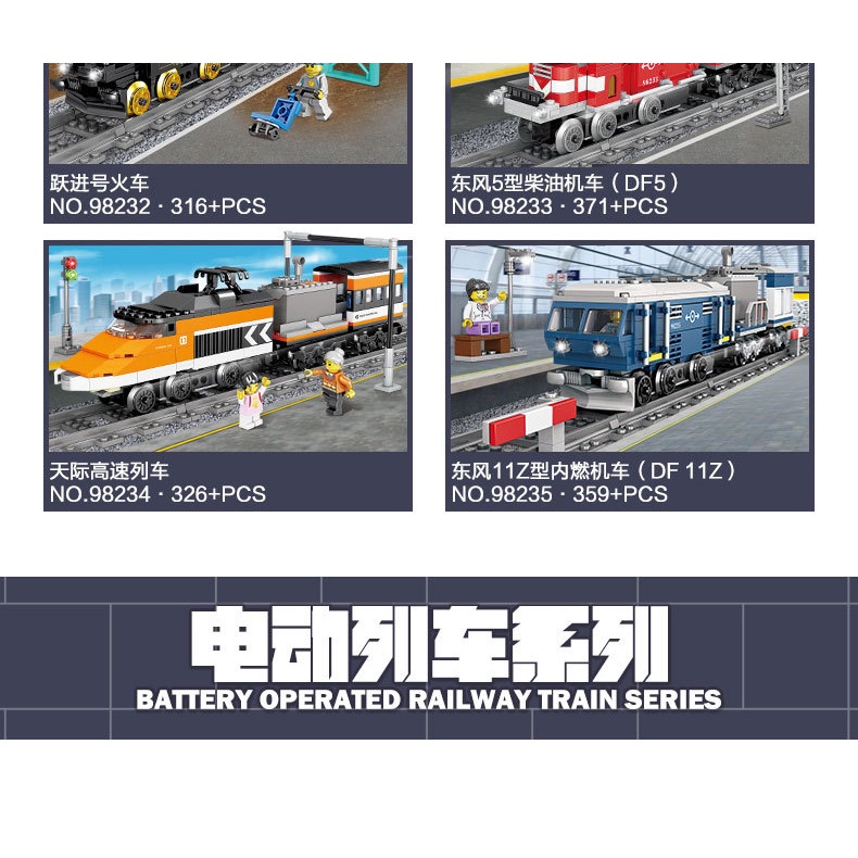 Bộ đồ chơi lắp ráp đường ray xe lửa cho trẻ em