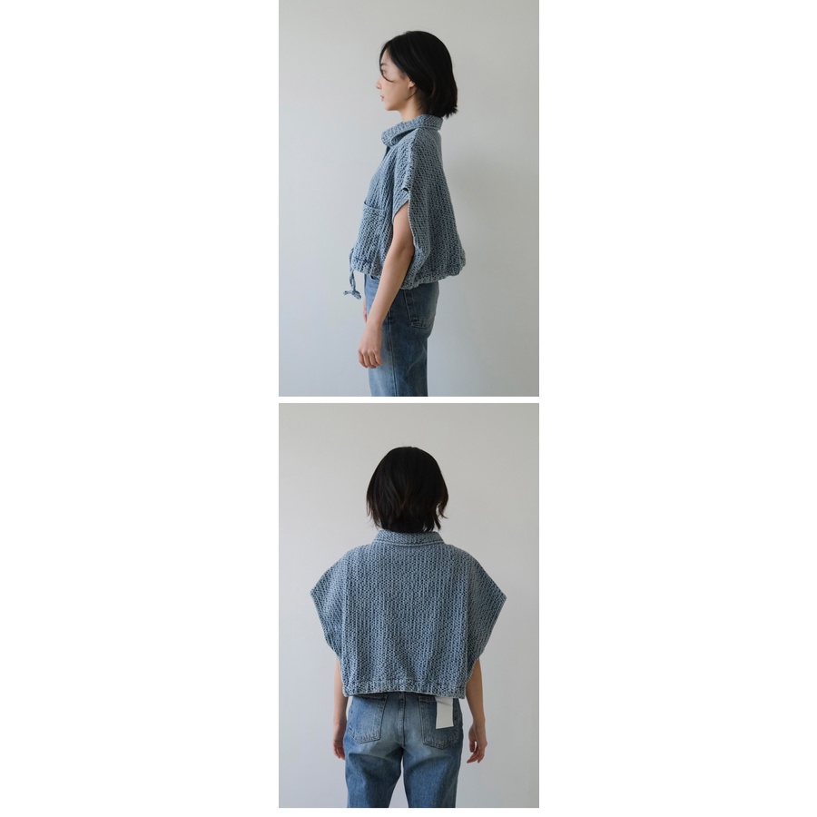 Denim vest - Áo khoác ngoài tay ngắn cách dơi chất jean độc đáo