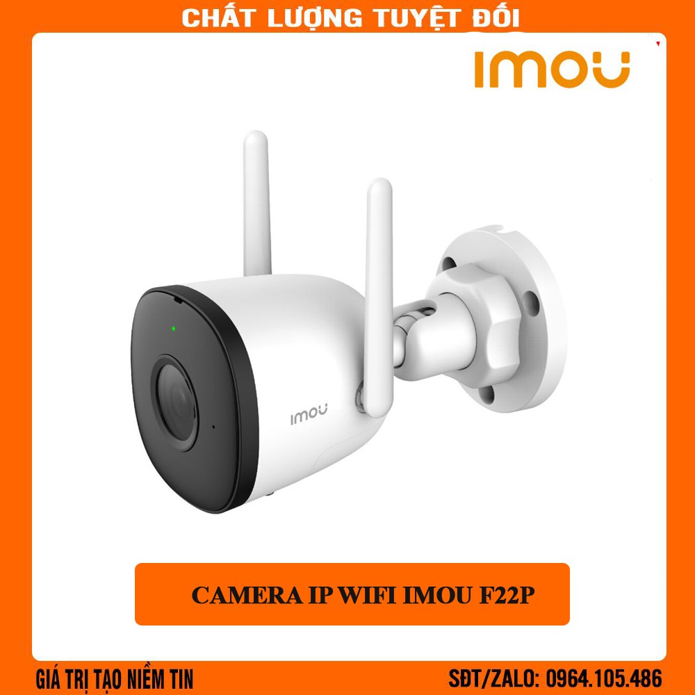 Camera IP wifi ngoài trời IMOU F42P 4.0M (2K QHD) F22P 2.0M ( Full HD 1080P) -Angten đôi và MIMO - Chống nước IP67