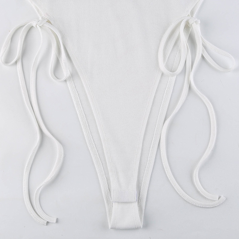 Bộ đồ liền thân tay ngắn in họa tiết bên hông thời trang cho nữ | BigBuy360 - bigbuy360.vn