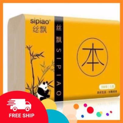 [Mã 267FMCGSALE giảm 8% đơn 500K] [ Siêu Rẻ ] GIẤY ĂN GẤU TRÚC SIPIAO CAO CẤP 300 TỜ BỊCH