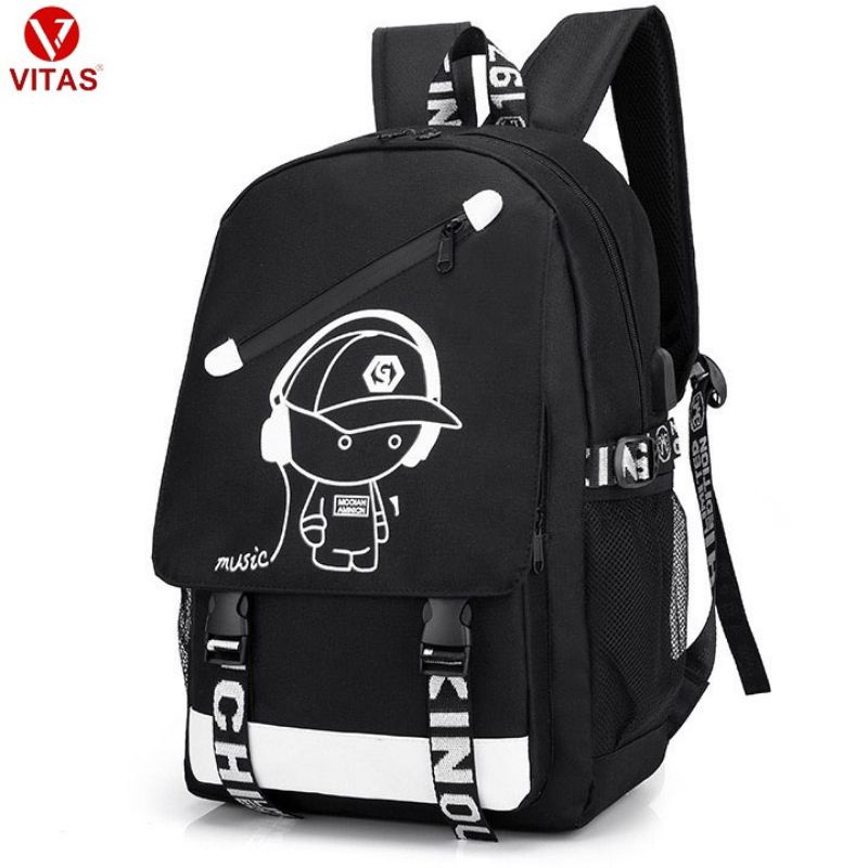Balo unisex thời trang VT176 (tặng cáp USB)