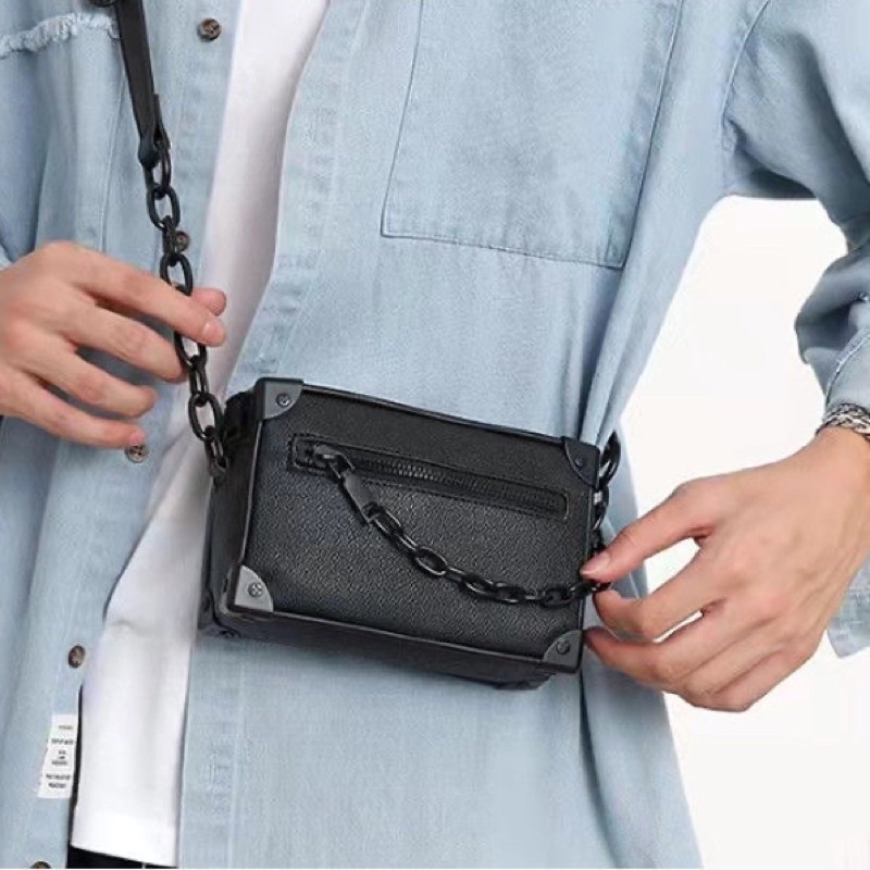 Túi hộp da dây xích