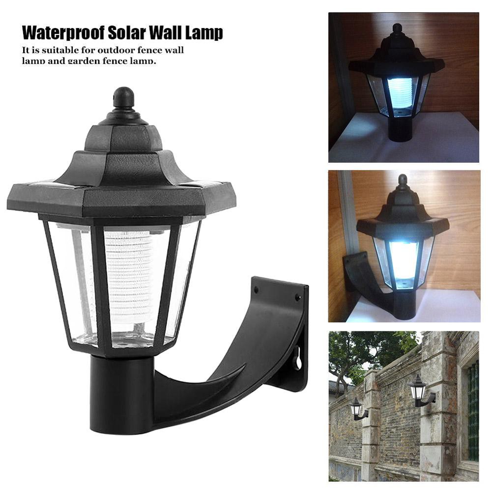 Đèn Led Gắn Tường Chống Nước Hình Lục Giác Dùng Năng Lượng Mặt Trời