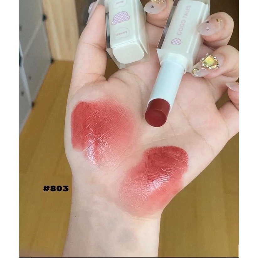 Son Dưỡng có màu GOGO TALES Luck Bear GT381 Son Gấu May mắn mềm mượt bóng dễ lên màu mùi dễ chịu chính hãng