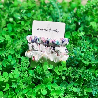 3 buộc tóc scrunchies mini