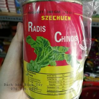 Cải Tứ Xuyên Trung Hoa lon 340gram