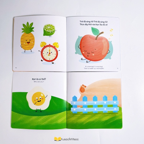 Sách Ehon song ngữ 10 cuốn cho bé 0-6 tuổi quét QR có file nghe - Chọn lẻ cuốn