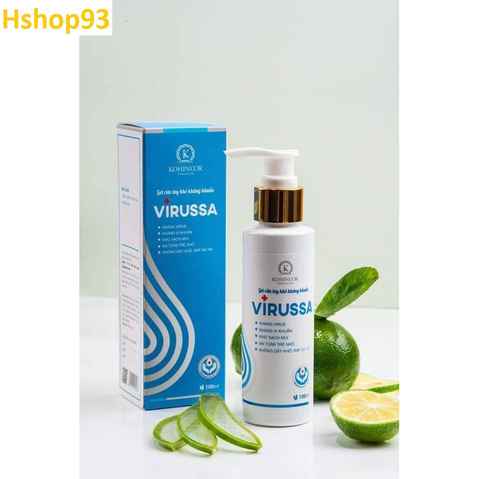 Gel nước rửa tay khô kháng khuẩn Virussa | BigBuy360 - bigbuy360.vn