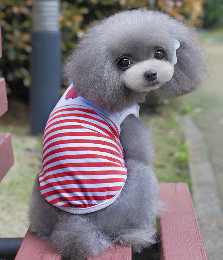 Áo Phong Cách Thủy Thủ Kẻ Sọc Cho Thú Cưng