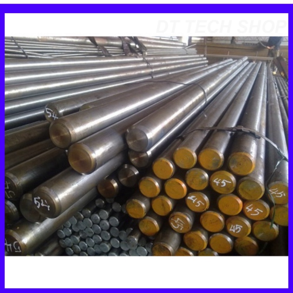 Thép Tròn Đặc,Thép Láp Trơn,Thép Trụ Đường Kính 40-->60,Dài 500mm