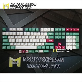 Keycap Camping thick pbt in dye-sub 5 mặt cherry profile chất lượng tốt – Đầy đủ shift 1.75u cho custom