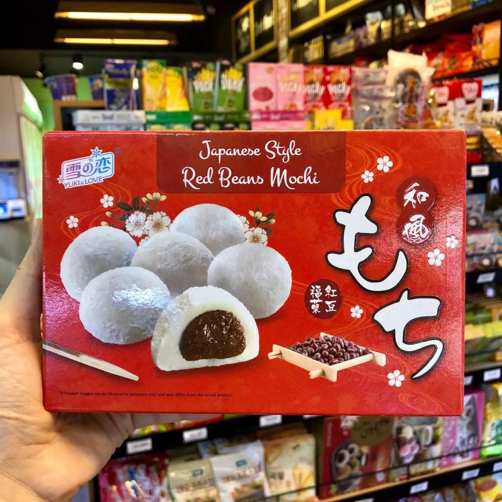 [Date 2023] Bánh Mochi Nhân Đậu Đỏ Hộp 6 Cái 210g Đài Loan