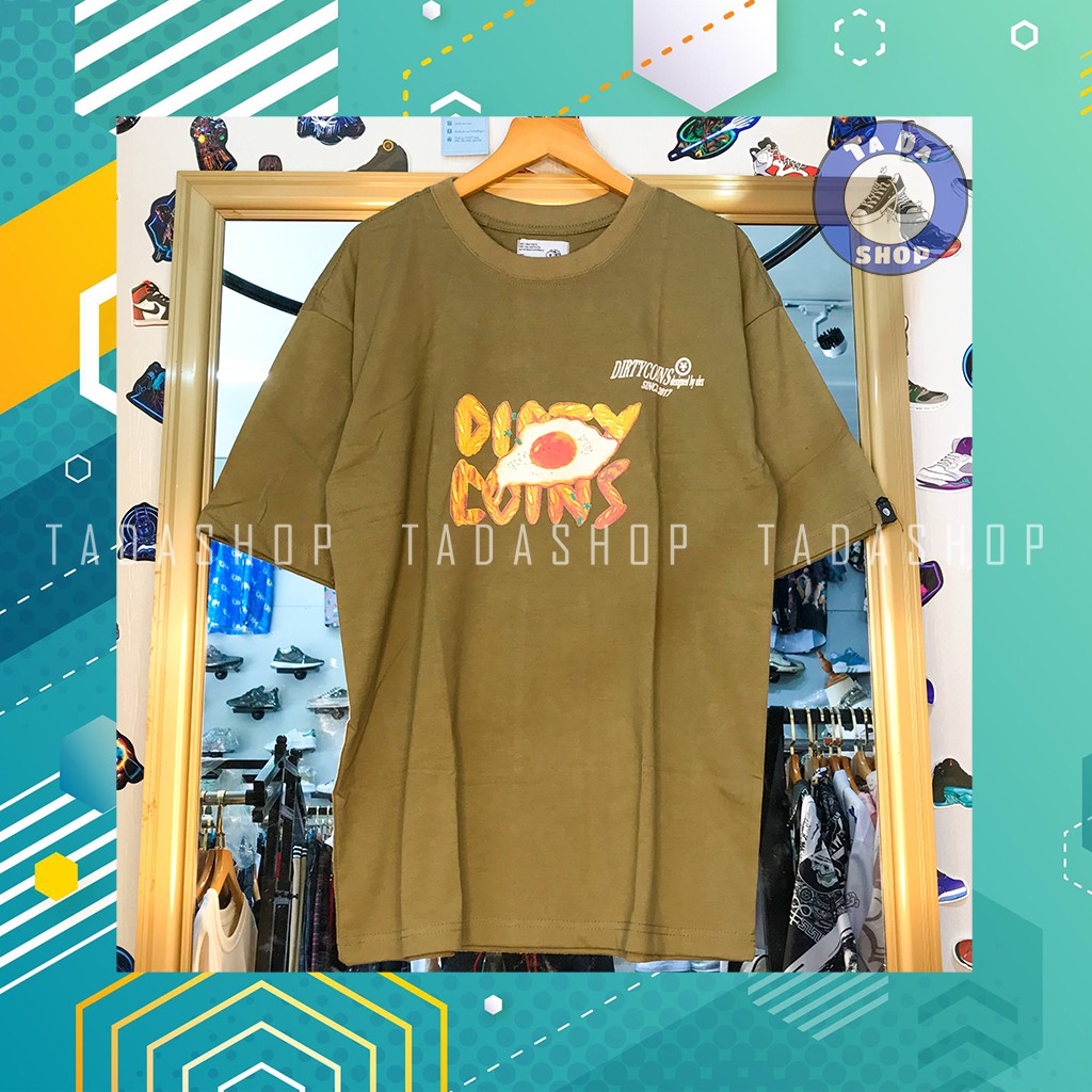 Áo Phông  oversize Nam Nữ DIRTYCOIN Trứng ảnh thật