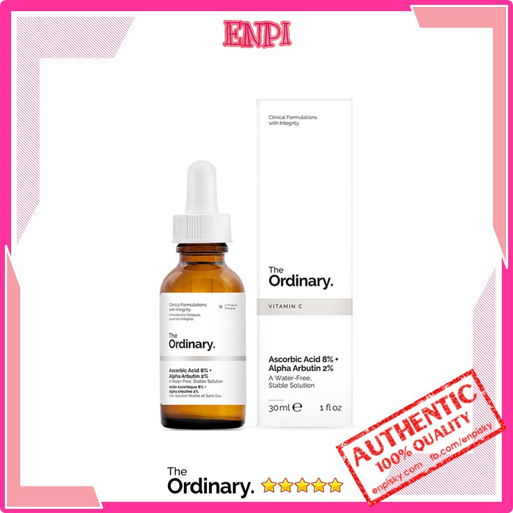 Serum sáng da Ascorbic Acid 8% + Alpha Arbutin 2% - The Ordinary