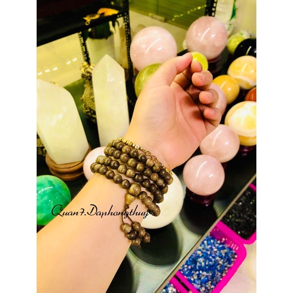 Vòng Trầm Hương Chuỗi Tràng Hạt 108 Sánh Chìm