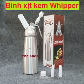 Bình xịt kem tươi Inox Cream Whipper 500ml 1000ml