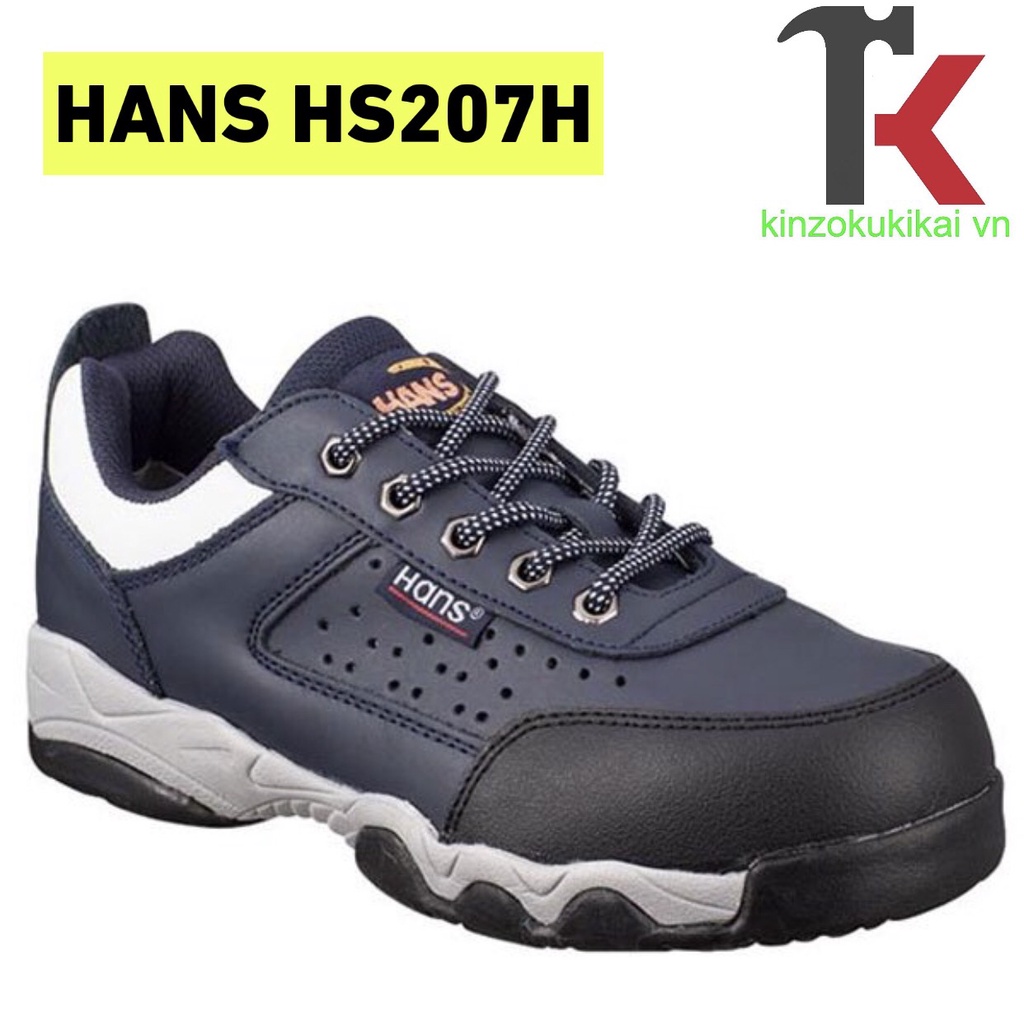Giày Bảo Hộ Hans HS 207H Siêu Nhẹ, Chống Thấm Nước, Đế Chống Đâm Xuyên, Chống Trơn Trượt
