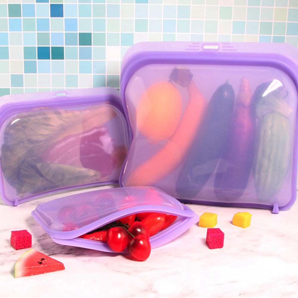Túi Silicone Đựng Trái Cây Chống Rò Rỉ Có Thể Tái Sử Dụng