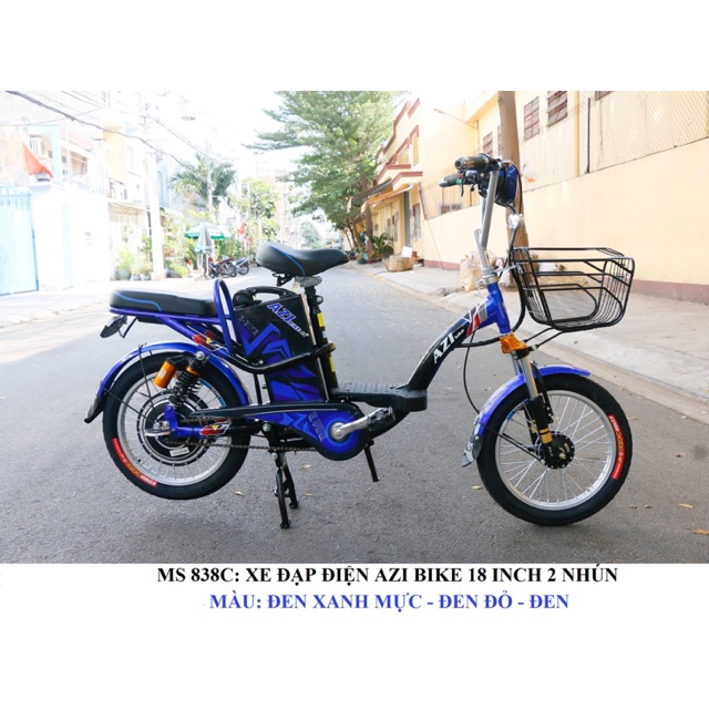 ⛱⛱Xe đạp điện  AZI   18 inch 2 nhún  Bám căm