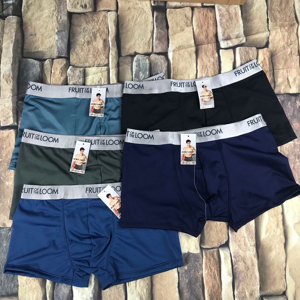 Quần sịp đùi nam BOXER, quần lót nam Fuit off chất liệu cootton mềm mịn đủ size đủ mầu - QS01 | WebRaoVat - webraovat.net.vn