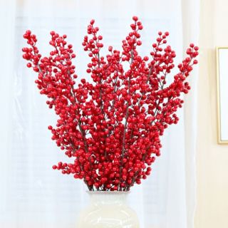 Cành đông đào - red berries [hàng xịn] - có video shop tự quay