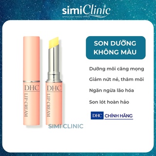 Son dưỡng môi không màu DHC Lip Cream Nhật Bản dưỡng môi ẩm mọng giảm thâm khô làm hồng môi bổ sung vitamin E dầu olive