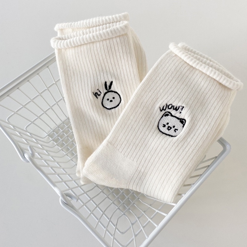 Tất vớ nữ cao cổ hoạ tiết cảm xúc dễ thương - bedth.socks