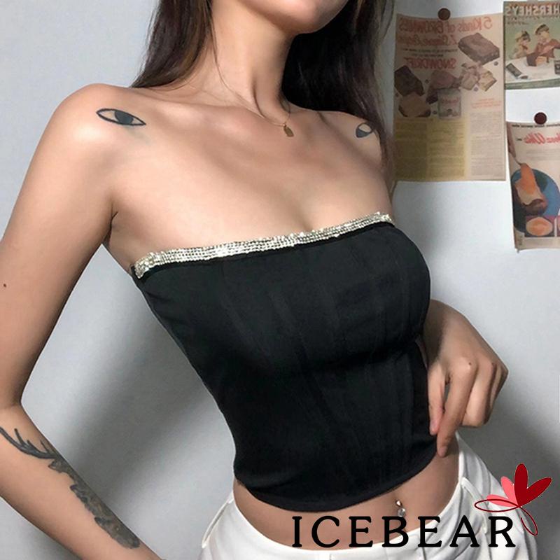 Áo ống đính đá gợi cảm cho nữ