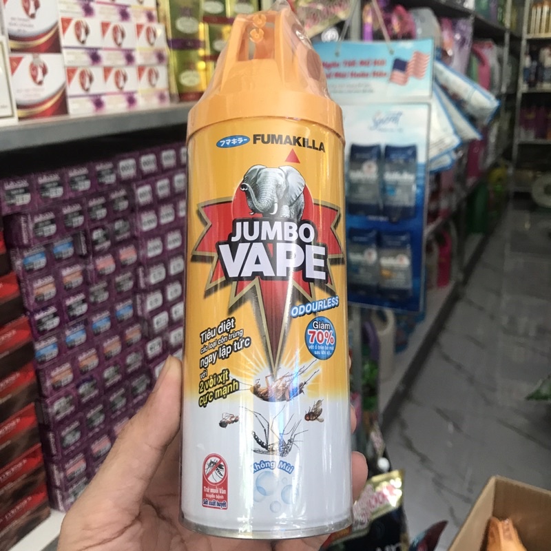 Bình xịt Côn Trùng Jumbo Vape không Mùi 300ml