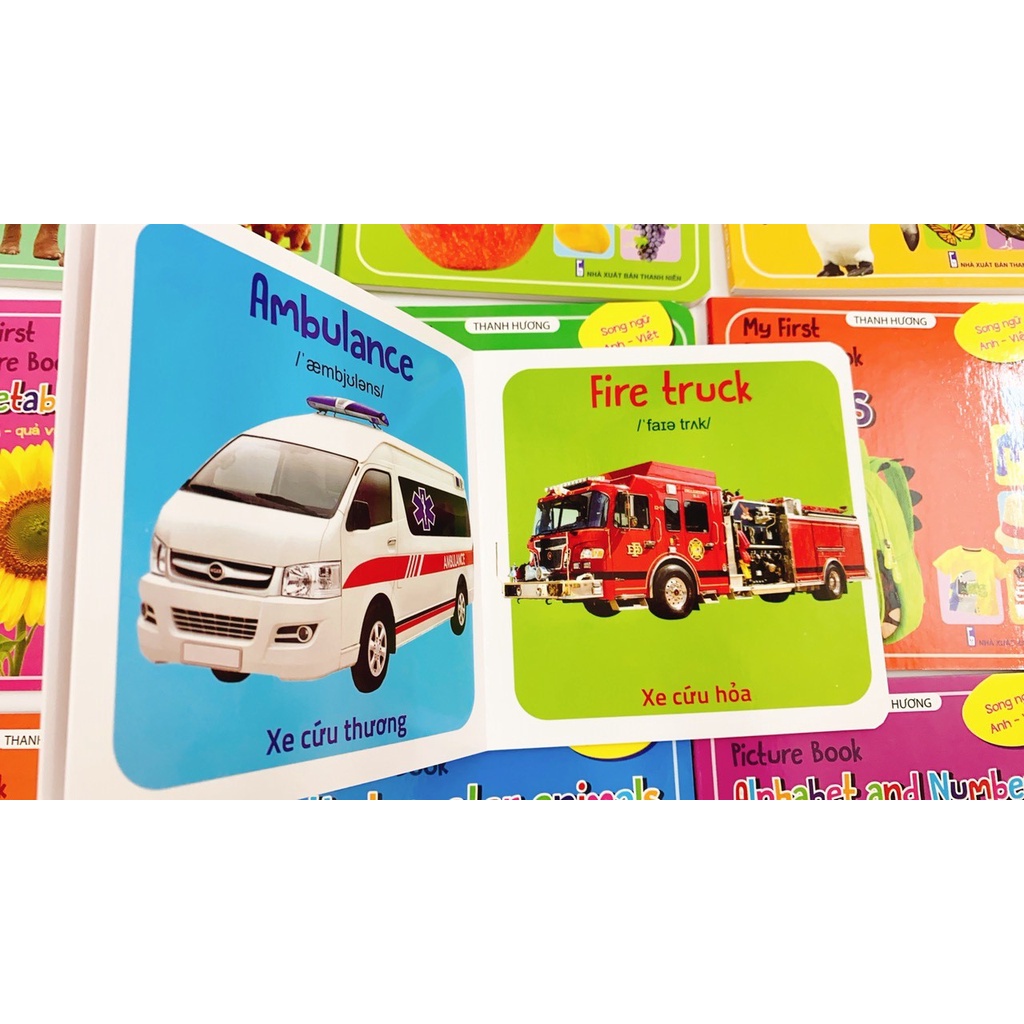 Sách Thư viện hình ảnh đầu tiên nhận biết thế giới xung quanh My First Picture Book song ngữ