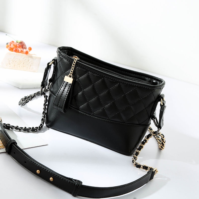 Túi da CHUWANGLIN đeo chéo vai phối dây xích thời trang chất lượng cao