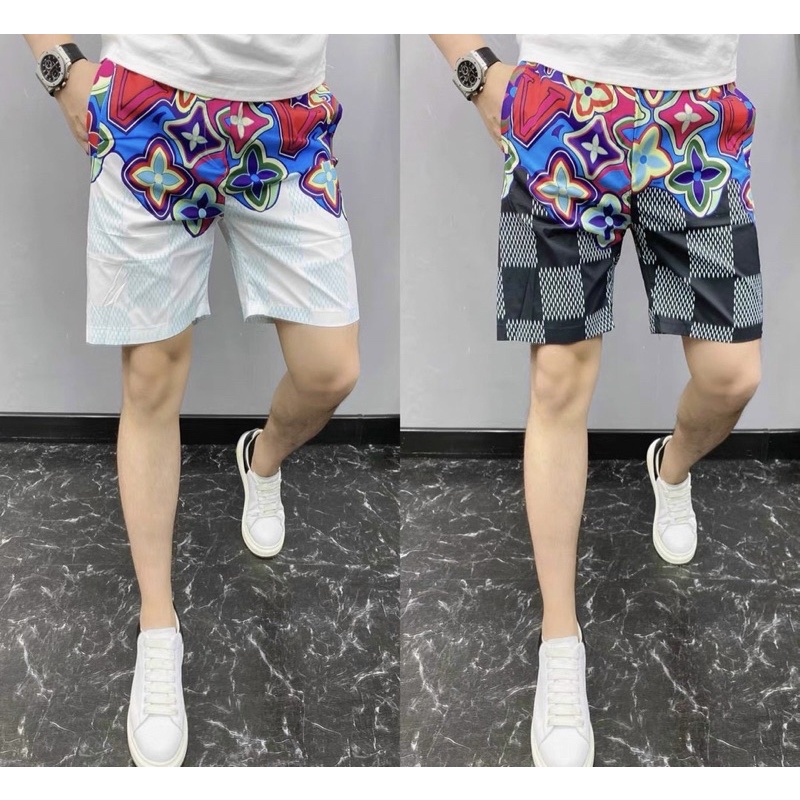 Quần đùi đi biển có hoạ tiết 3d thời trang nam, Quần mùa hè phong cách hàn quốc cotton btshop từ m đến xl