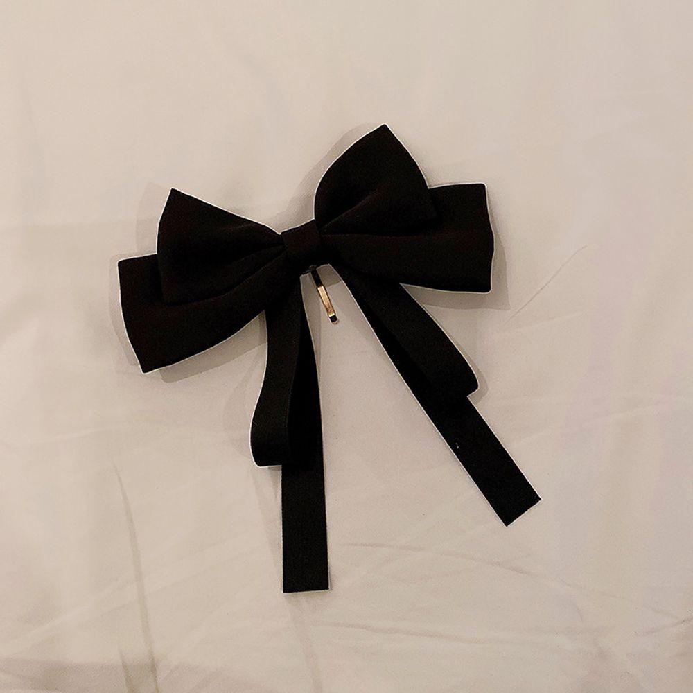 26EDIE Kẹp Tóc Đuôi Ngựa Bằng Satin Đính Nơ Tua Rua Phong Cách Vintage Thanh Lịch Dành Cho Nữ