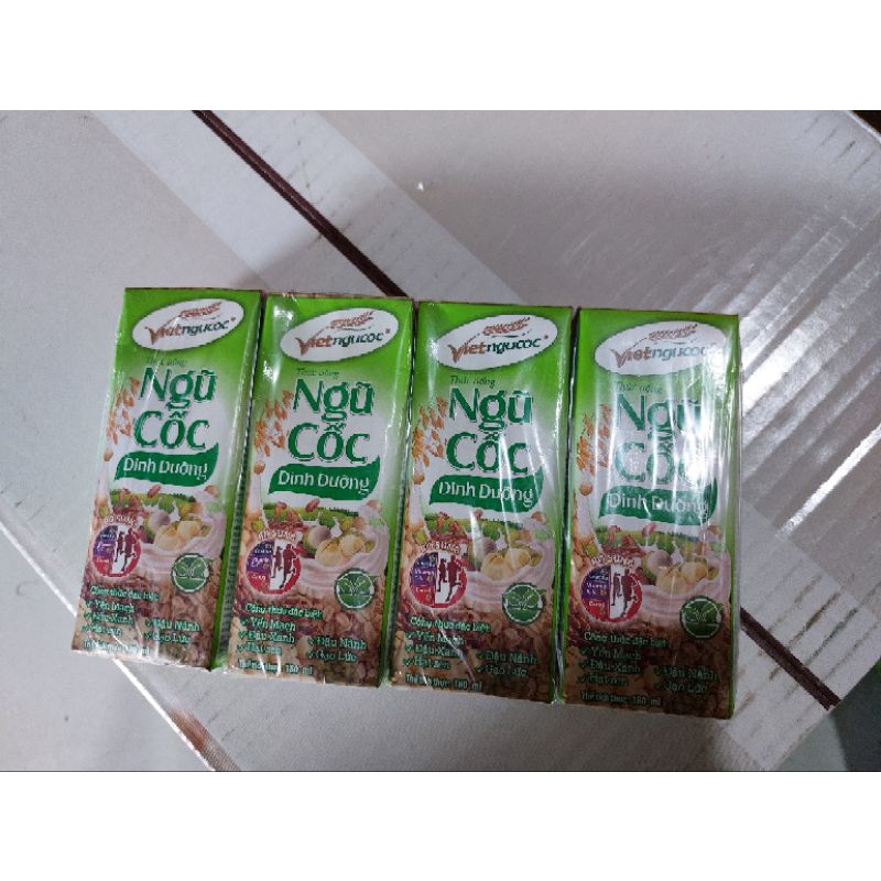 (Lốc 4 Hộp) Thức Uống Ngũ Cốc Dinh Dưỡng 180ml