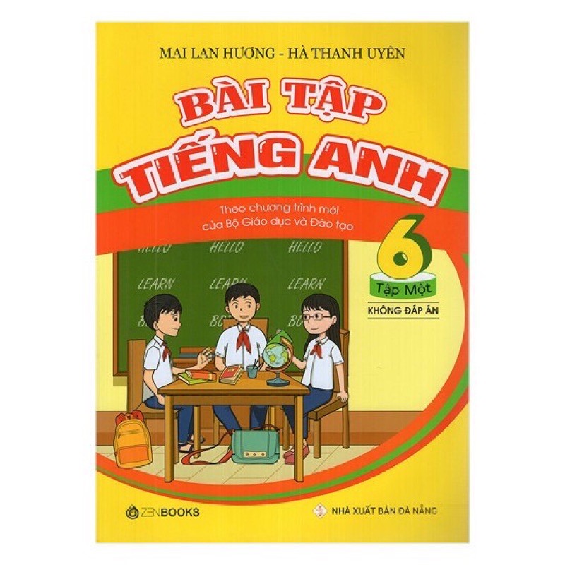 Sách - (Trọn bộ 2 tập) Bài Tập Tiếng Anh Lớp 6 (Không Đáp Án)