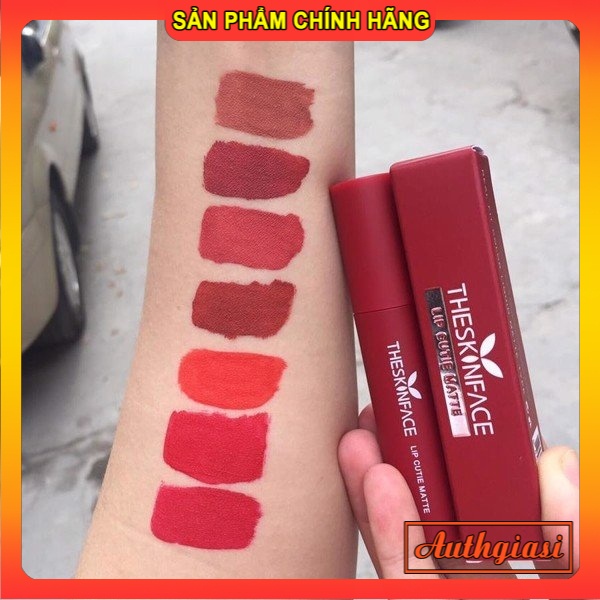 Son thỏi The Skin Face Bote Red Lipstick vỏ đỏ 01-07