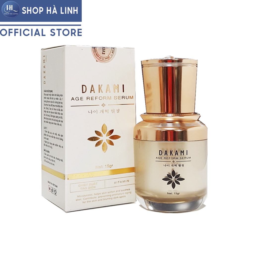 Dakami serum se khít lỗ chân lông cấp ẩm phục hồi da (15gr)