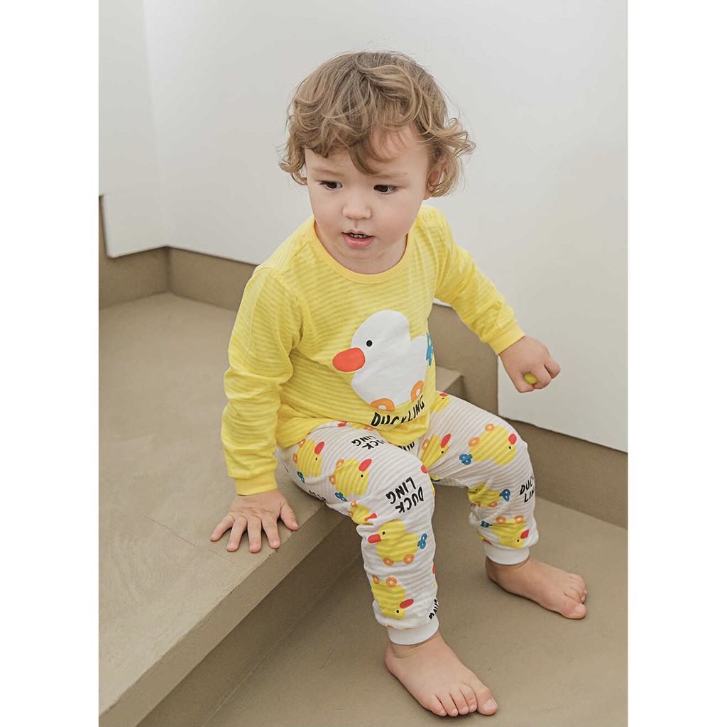 BỘ DÀI TAY CAO CẤP BÉ TRAI CỦA HÃNG CORDII, CHẤT COTTON GIẤY ORGANIC, CON VỊT