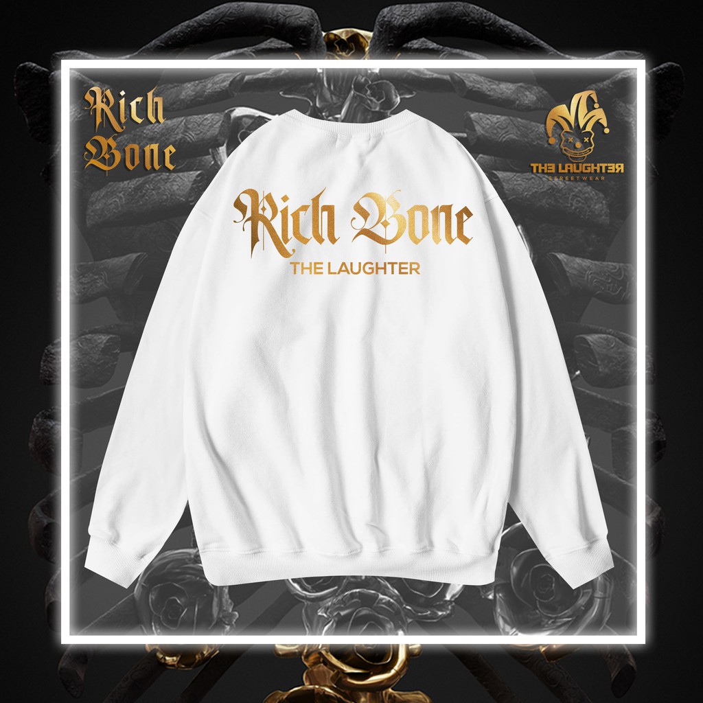 The Laughter - RICHBONE Áo DÀI TAY SWEATER - NỈ DA CÁ | BigBuy360 - bigbuy360.vn