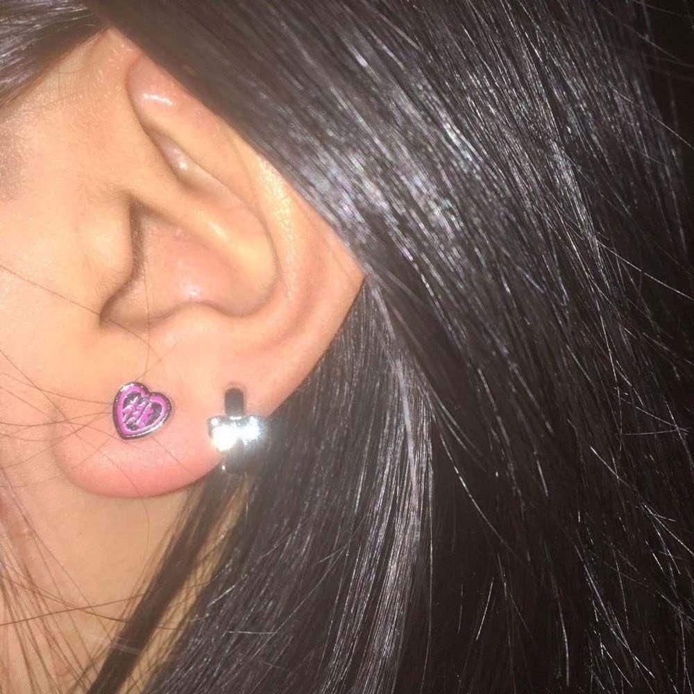 Bông Tai Y2k Họa Tiết Hình Học Màu Hồng Phong Cách Trung Hoa Thời Trang Mùa Hè Cho Nữ