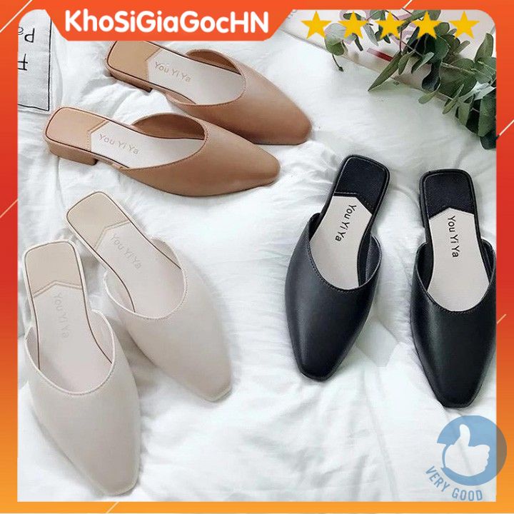 Dép guốc mules nữ thời trang đi chơi dạo phố đi biển siêu dẻo chống nước- (chọn lớn hơn 1 sz để đi thoái mái hơn) gcg27