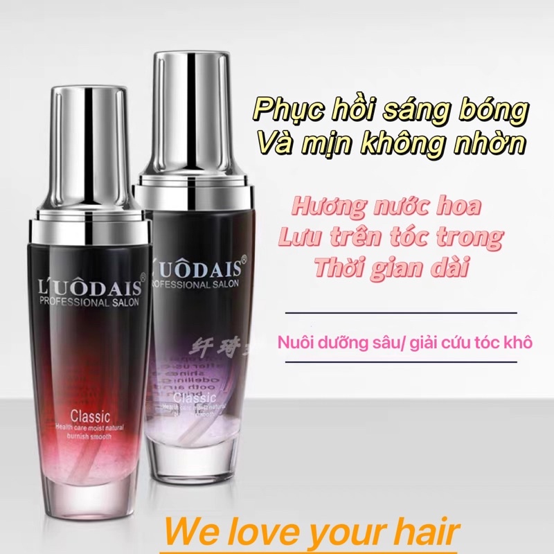 Tinh dầu dưỡng tóc l'uôdais phục hồi, dưỡng ẩm , hương thơm nước hoa