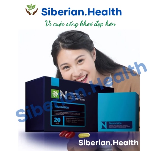 [Siêu hỗ trợ mắt não]Thực phẩm bảo vệ sức khỏe bổ não và mắt Siberian Super Natural Nutrition Neurovision– 20 túi 3v/túi