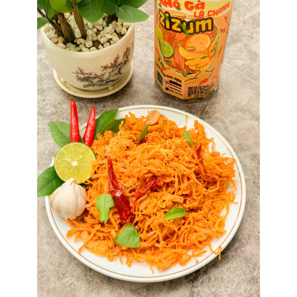 100g Khô gà lá chanh loại đặc biệt túi zip ZiZum (cay vừa), Món ngon đồ ăn vặt Hà Nội, đặc sản không béo | BigBuy360 - bigbuy360.vn