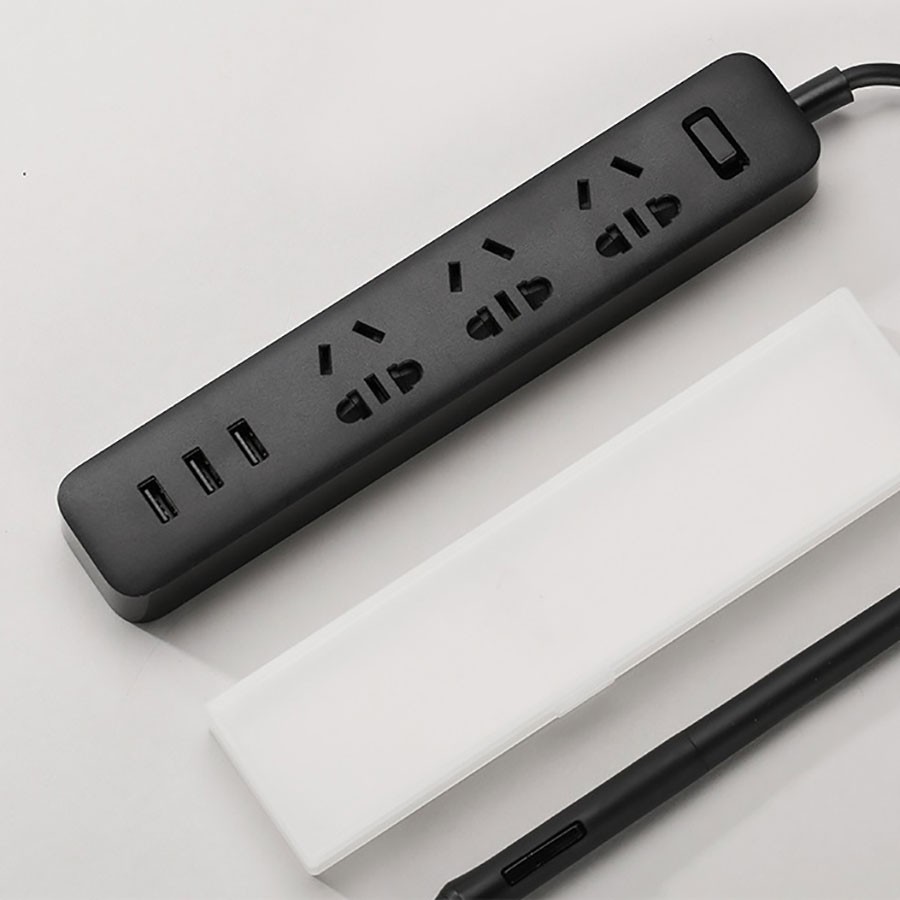 Ổ cắm điện kéo dài xiaomi power strip tích hợp 3 cổng sạc usb và 3 ổ cắm - Bảo hành 6 tháng