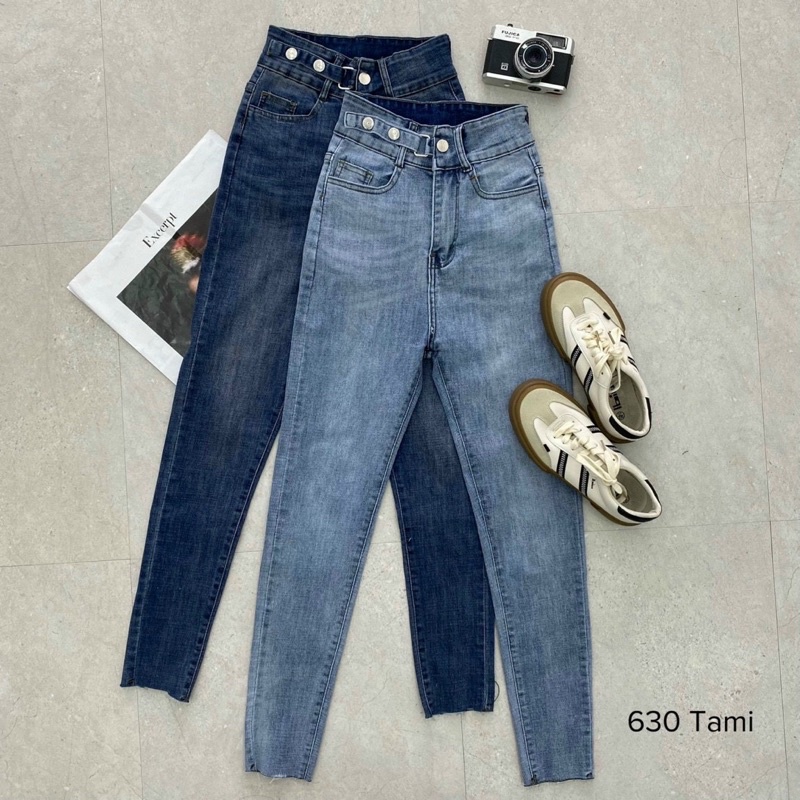 QUẦN JEANS ÔM LƯNG CAO KIỂU dáng hàn quốc | BigBuy360 - bigbuy360.vn