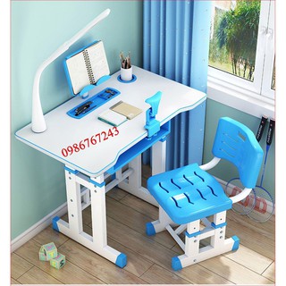 Bàn học cho trẻ tiểu học chống gù, chống cận - Bàn xanh