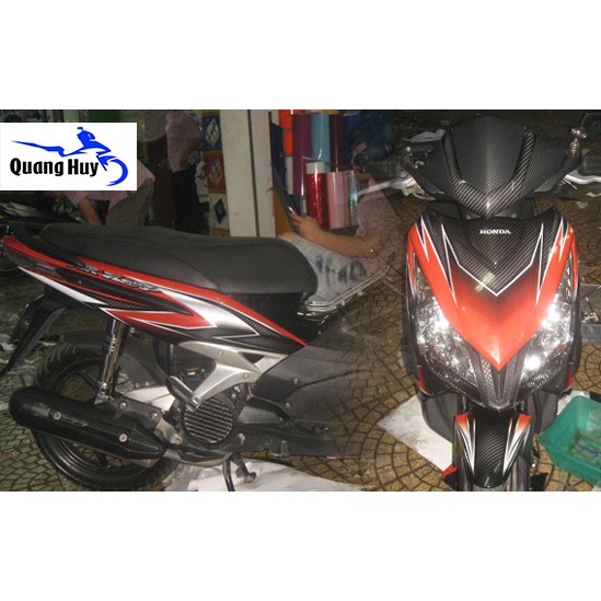 Tem trùm air blade ♦FREESHIP♦ thái đỏ đen, độ team trùm ab thái dán phủ dàn áo xe đỏ đen rẻ đẹp