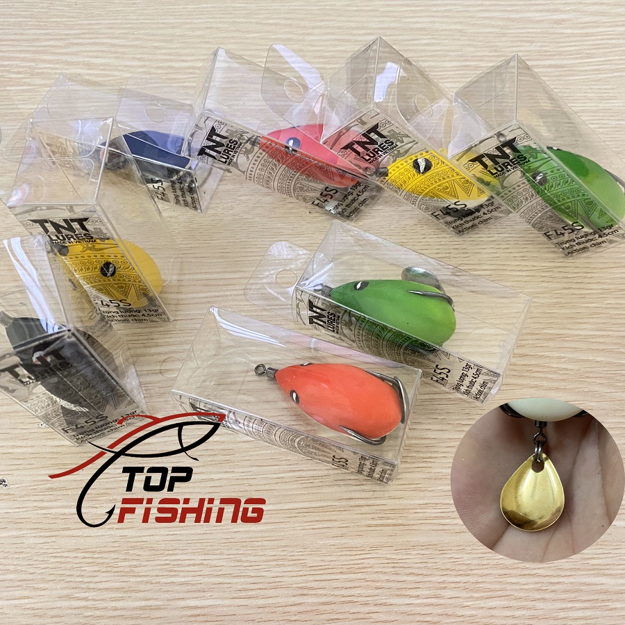 Nhái Hơi F45S TNT Lures ( Tặng Thìa Vàng Độ ) Dài 4,5cm - Nặng 13gr - Action Chìm - TopFishing